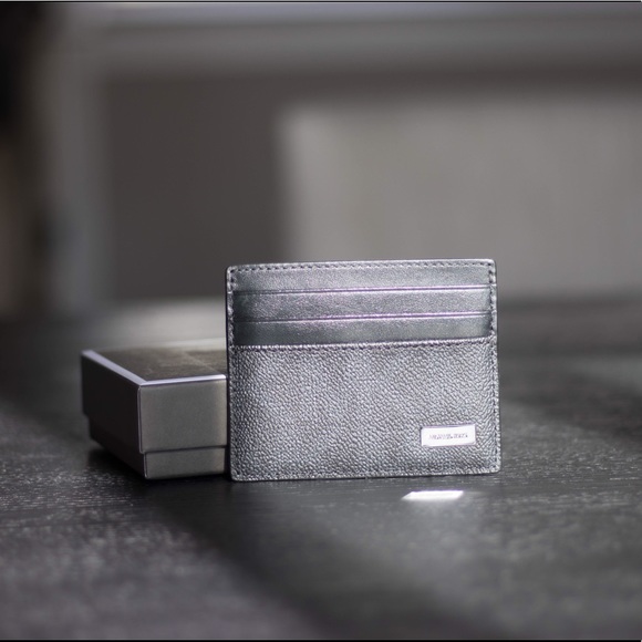 NEW MICHAEL KORS JET SET MK LOGO CARD CASE HOLDER - Picture 1 of 4